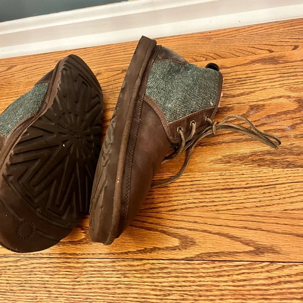 GUC UGG Neumel Woolrich Donegal Leather Sheepwool Chukka Boots